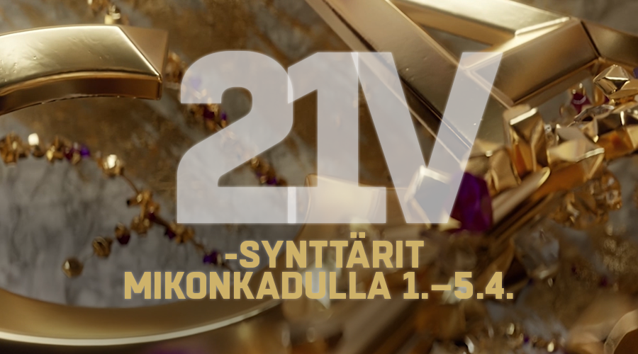 Casino Helsingin 21v-synttärit Mikonkadulla 1.-5.4.